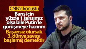 Zelensky'den, CNN'de Putin'e müzakere mesajı 