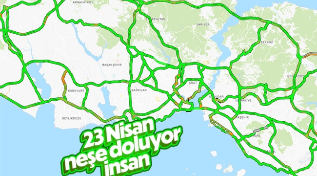 23 Nisan'da İstanbul yolları boş kaldı