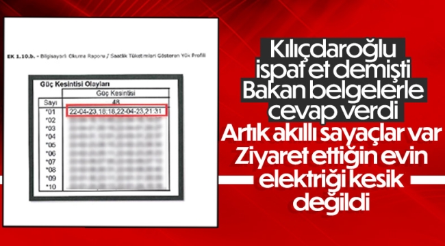 Bakan Dönmez'den Kılıçdaroğlu'na 'elektrik kesintisi' cevabı 