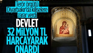 Diyarbakır'da PKK'nın zarar verdiği kiliseler onarıldı 