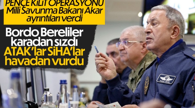 Hulusi Akar: Pençe Kilit operasyonu başlatıldı 