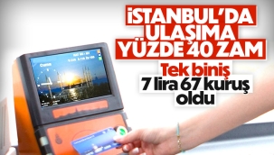 İstanbul'da ulaşıma yüzde 40 zam 