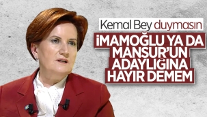 Meral Akşener: İmamoğlu ve Yavaş'ın adaylığına hayır demeyiz 