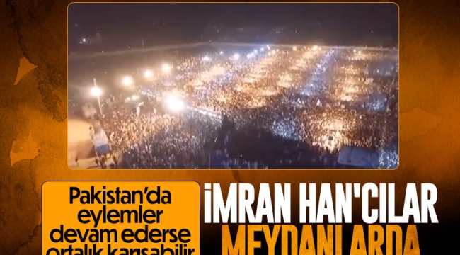 Pakistan'da İmran Han'a destek gösterileri devam ediyor 