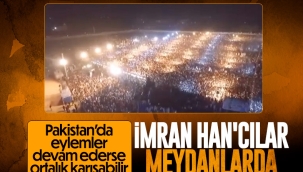 Pakistan'da İmran Han'a destek gösterileri devam ediyor 