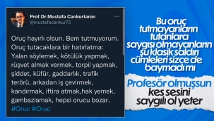 Profesörün oruç fetvası tepki topladı 