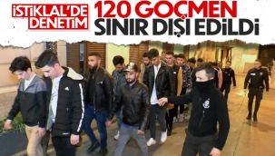 Beyoğlu'nda 120 düzensiz göçmen yakalandı 