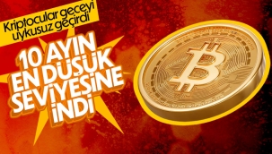 Bitcoin 10 ayın en düşük seviyesine geriledi 