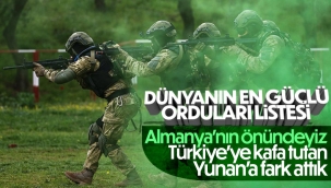 Dünyanın en güçlü orduları belli oldu 