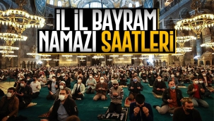 Ramazan Bayramı namaz saatleri 