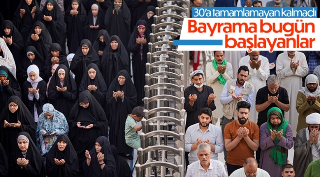 Ramazan Bayramı namazını bir gün sonra kılan ülkeler 