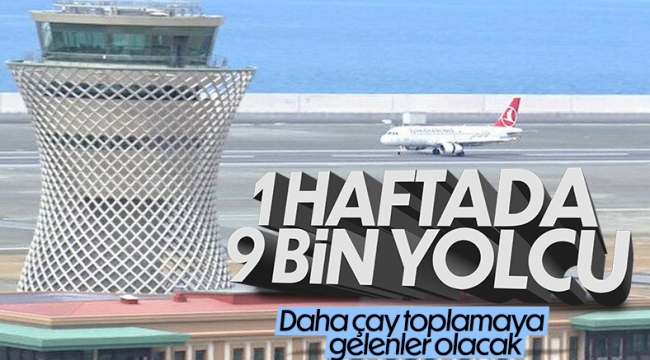 Rize-Artvin Havalimanı'nı kullanan yolcu sayısı belli oldu 