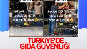 Şanlıurfa'da yere dökülen isotu satan esnafa para cezası 