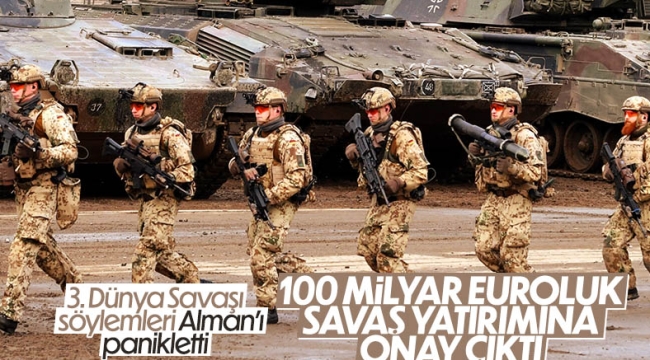 Almanya'da 100 milyar euroluk askeri harcamaya onay çıktı 