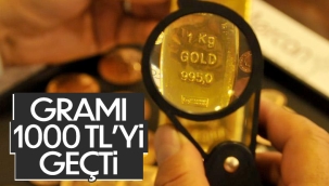 Altının gramı bin TL'yi geçti