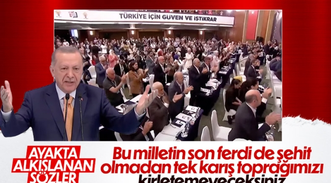 Cumhurbaşkanı Erdoğan'ın ayakta alkışlanan konuşması