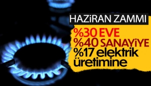 Doğalgazda haziran tarifesi yayınlandı
