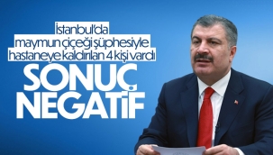 Fahrettin Koca: 4 kişinin maymun çiçeği testi negatif çıktı