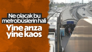 İstanbul'da arıza yapan metrobüs yoğunluğa neden oldu