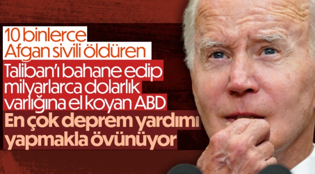 Joe Biden'dan Afganistan'a yardım talimatı