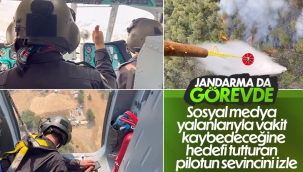 Marmaris'teki yangında jandarma helikopterleri de göreve başladı