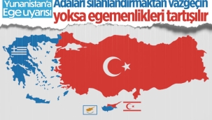 Mevlüt Çavuşoğlu: Ege'deki adaların egemenliği tartışılır 