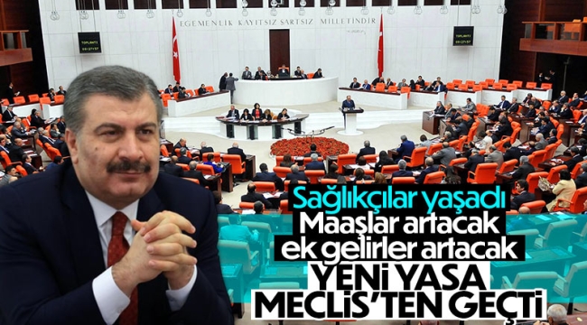 Sağlık çalışanlarının mali haklarını iyileştiren teklif, TBMM'de kabul edildi