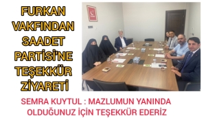 Semra Kuytul dan Saadet Partisine Teşekkür Ziyareti