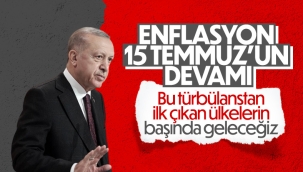 Cumhurbaşkanı Erdoğan'dan enflasyon vurgusu