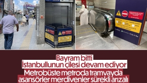 İstanbul'da arızalanan asansör ve yürüyen merdivenler, vatandaşı bezdirdi