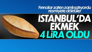 İstanbul'da ekmeğe zam