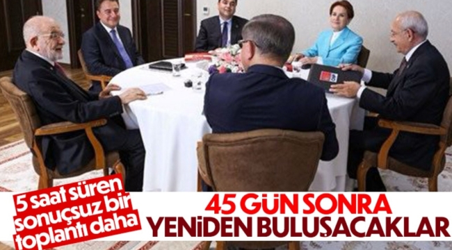 6lı masa ilk turun son toplantısını tamamladı