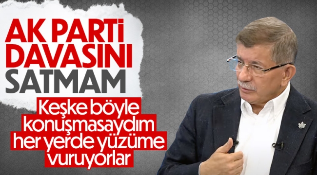 Ahmet Davutoğlu, AK Parti kongresindeki veda konuşmasına değindi