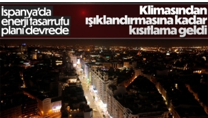 İspanya'da enerji tasarruf planı yürürlüğe girdi
