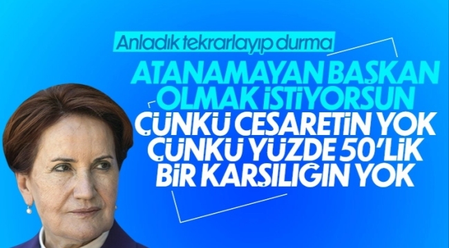 Meral Akşener'den İyi Partililere: Ben aday değilim, olmayacağım