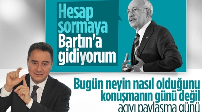 Ali Babacan: Bugün tedbirleri konuşmanın değil acıyı paylaşma günü