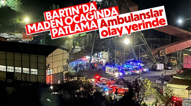 Bartın Amasra'da maden ocağında patlama