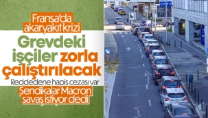 Fransa'da rafinerilerde greve gidenler zorla çalıştırılacak