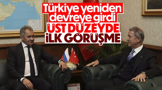 Hulusi Akar, Rus mevkidaşıyla görüştü