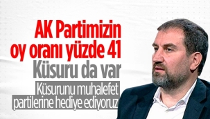 Mustafa Şen, AK Parti'nin son oy oranını açıkladı
