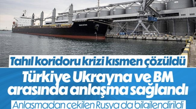 Türkiye, Ukrayna ve BM arasında tahıl koridoru anlaşması
