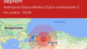 Düzce'de 5.9 büyüklüğünde deprem