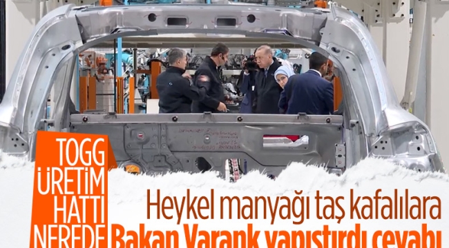 Mustafa Varank paylaştı: Cumhurbaşkanı Erdoğan Togg fabrikasını gezdi