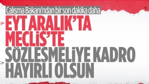 Vedat Bilgin: Sözleşmeli personelde çalışmayı tamamladık