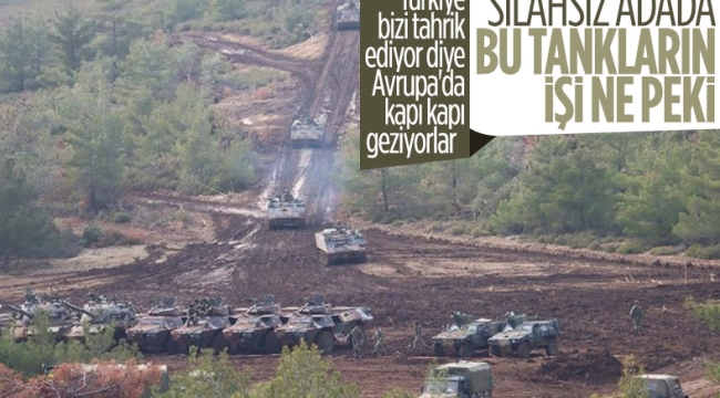 Yunanistan, Rodos ve Midilli'de tanklarla tatbikat yaptı