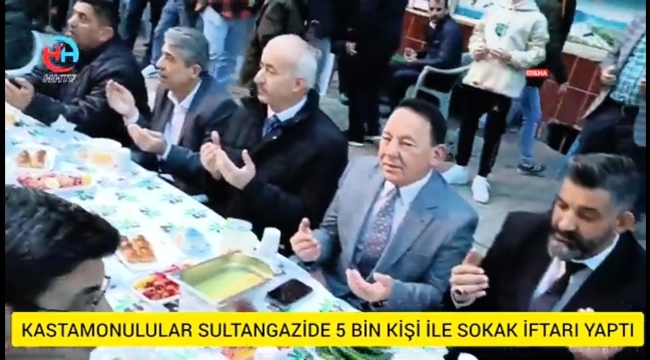 Sultangazide 5000 kişi ile iftar sofrası 