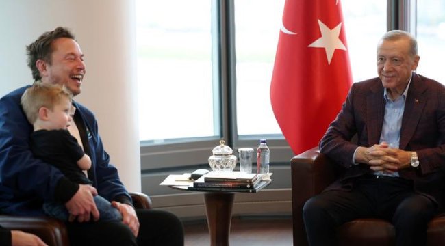 Cumhurbaşkanı Erdoğan, New York'taki Türkevi'nde Elon Musk'ı kabul etti! Tesla fabrikası için çağrı yaptı