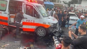 İsrail önce ambulansları sonra okulu vurdu! DSÖ ve Bakan Koca'dan sert tepki