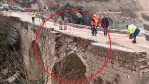 Diyarbakır'da akılalmaz olay! Osmanlı'dan kalma tarihi köprü dinamit patlatılınca hasar gördü