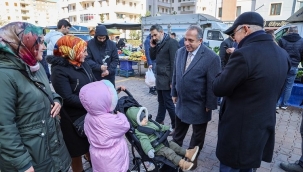 Başkan Yalçın'a yoğun ilgi